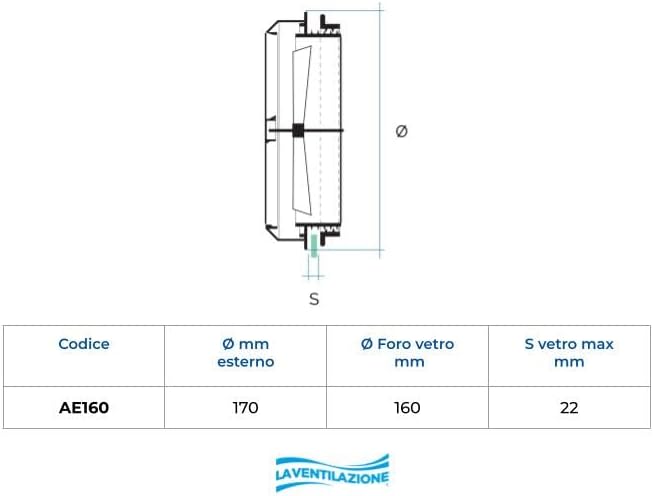 Aeratore c/chiusura foro 16cm - Gartenarbeit Garten EDIL PLAST