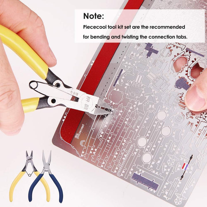 Piececool 3D Puzzle Metall, HMS Prince Schlachtschiff für Modellbausatz Erwachsene, 3D-Puzzles zu Ba