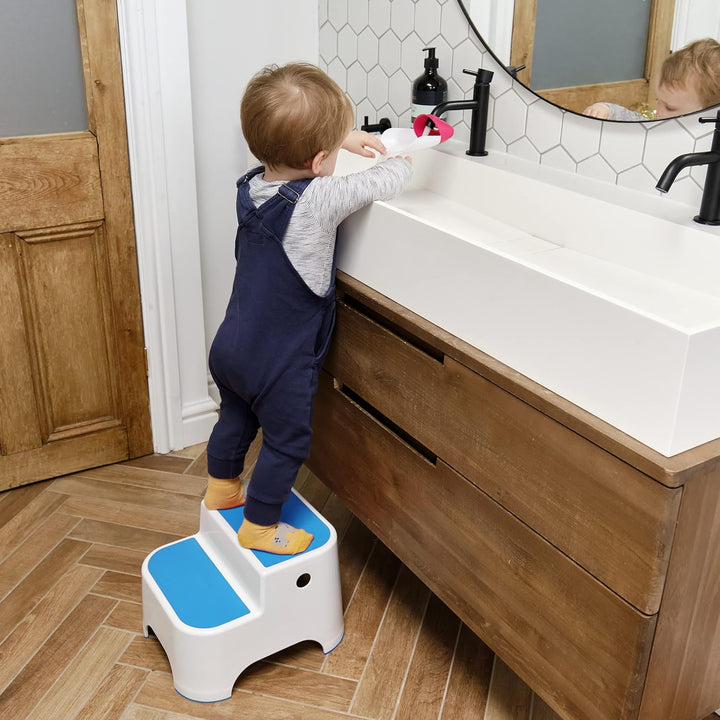 Prince Lionheart Doppeltritt-Hocker - Berry Blue Blau, Blau