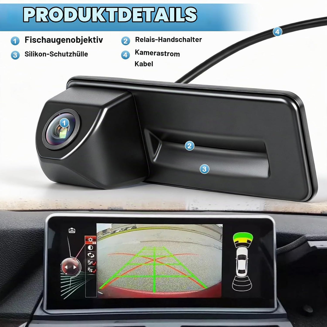 HD 1080P Auto Rückfahrkamera Ersatz für Skoda Octavia 2 3 Audi A5 2011-2014, 170 Grad Weitwinkel Aut