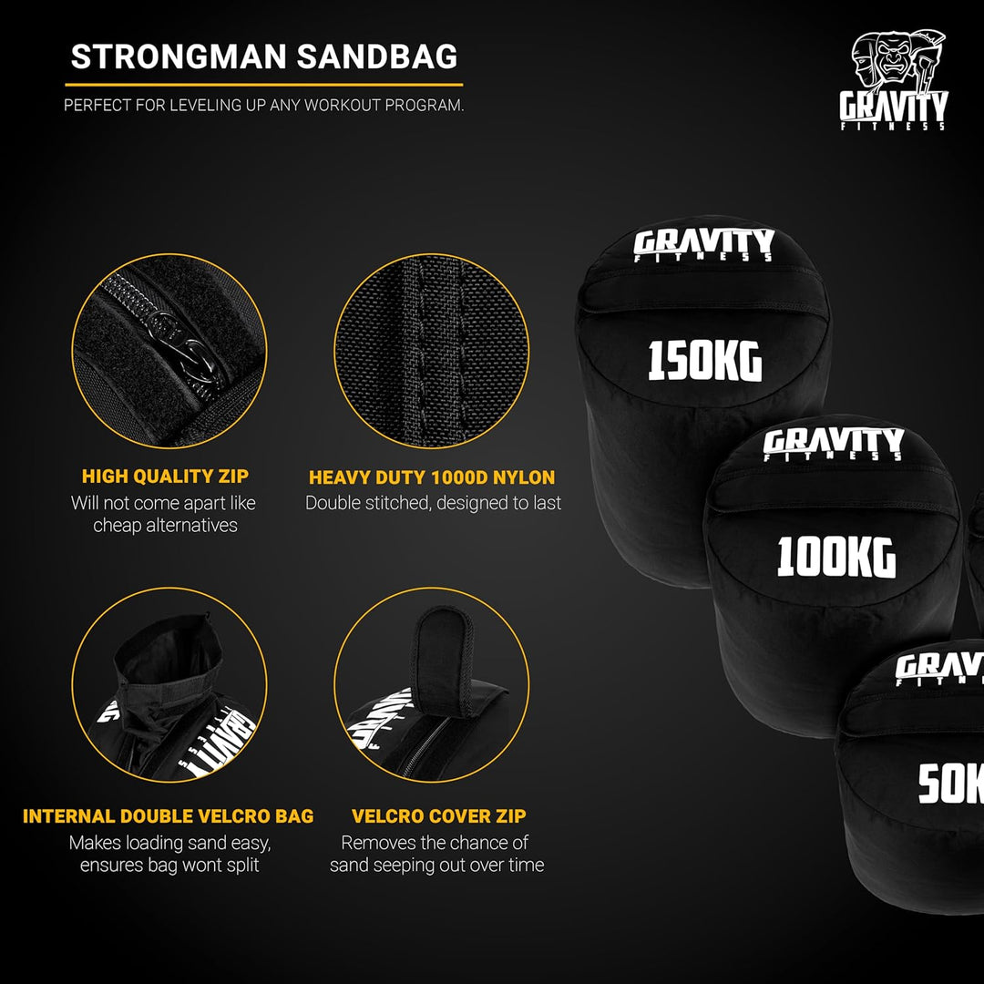 Gravity Fitness Robuster Strongman Sandsack, 50 kg – 150 kg 50kg, 50kg