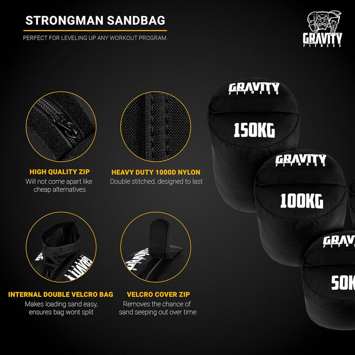 Gravity Fitness Robuster Strongman Sandsack, 50 kg – 150 kg 50kg, 50kg