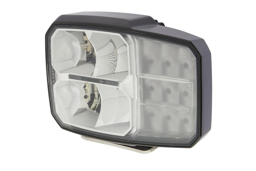 HELLA - LED-Hauptscheinwerfer - C140 - 24/12V - Anbau - Lichtscheibenfarbe: transparent - Stecker: D