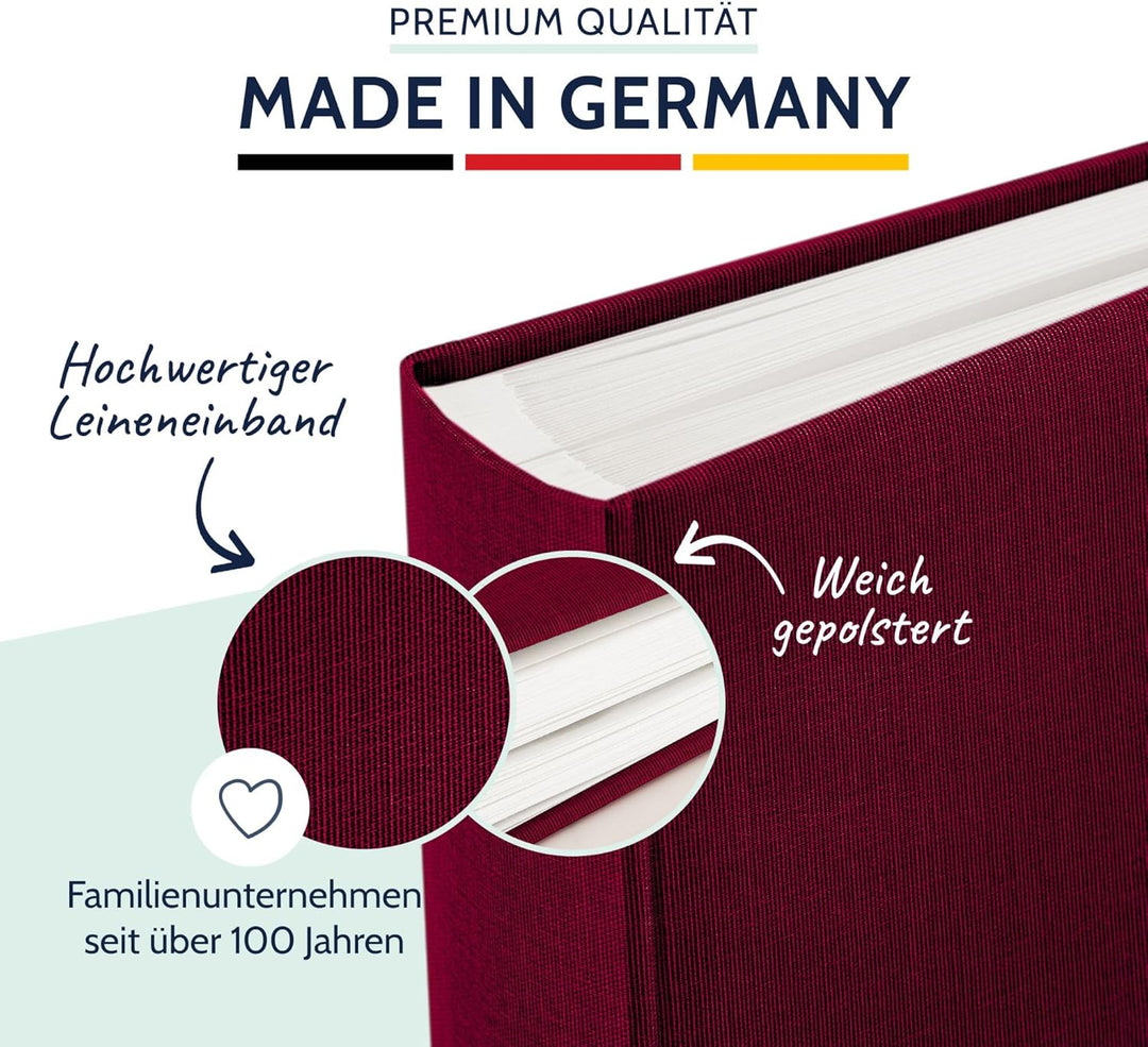 goldbuch 31807 Fotoalbum Summertime Trend, 30 x 31 cm, Fotobuch mit 100 weisse Seiten & Pergamin Tre