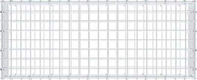 GABIONA Steinkorb-Gabione eckig, Maschenweite 5 x 5 cm, Tiefe 40 cm, Gabione 100 x 20 x 40 cm (L x H