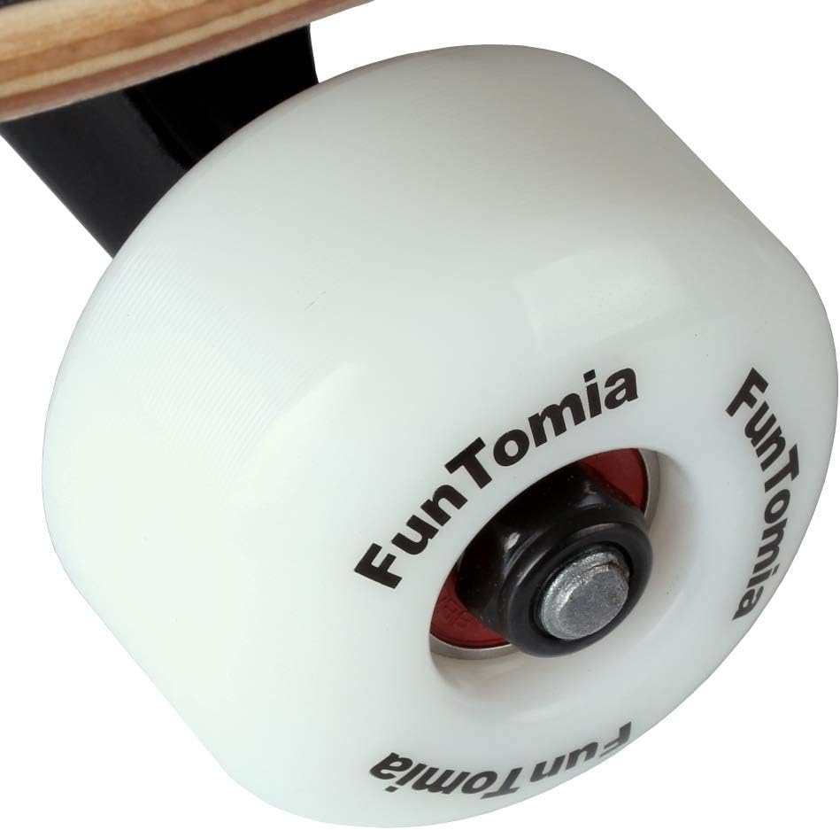 FunTomia Skateboard mit Mach1 Kugellager Rollenhärte 100A und 100% 7-lagigem Ahornholz Skate Board m