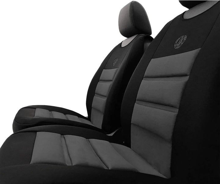 GSC Sitzbezüge Universal Schonbezüge 1+1 kompatibel mit VW Polo VI Grau, Grau