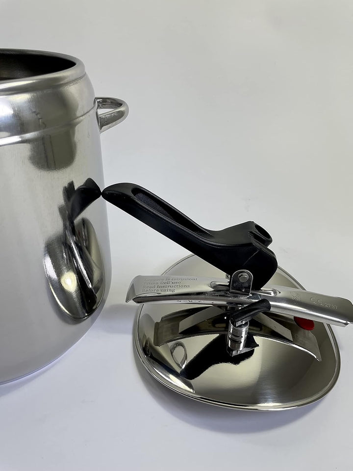 Pintinox First Schnellkochtopf aus nickelfreiem Edelstahl, induktionsgeeignet, mit 4 Sicherheitssyst