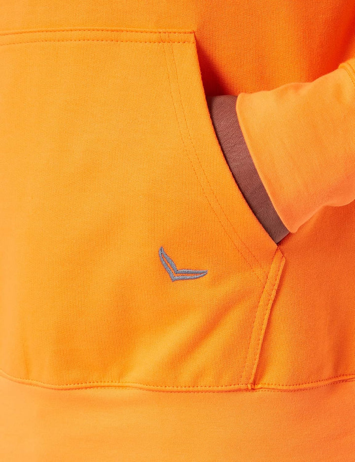 TRIGEMA Herren Kapuzensweatshirt aus Biobaumwolle L Mandarine, L Mandarine