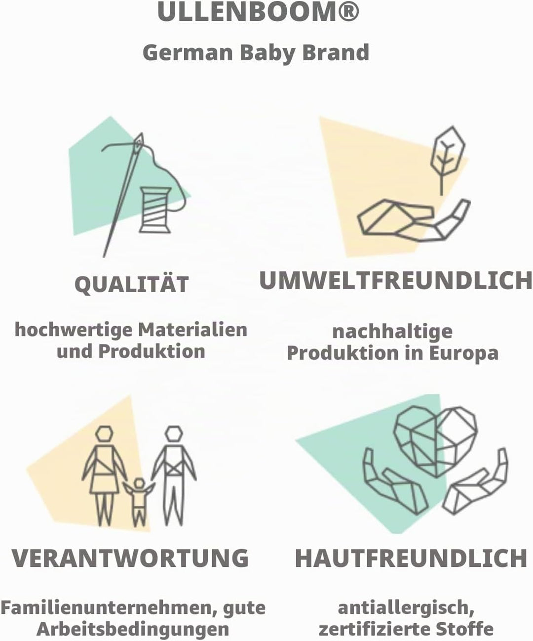 ULLENBOOM ® Windeltasche für unterwegs (Made in EU) - Wickeltasche für bis zu 3 Windeln, Feuchttüche