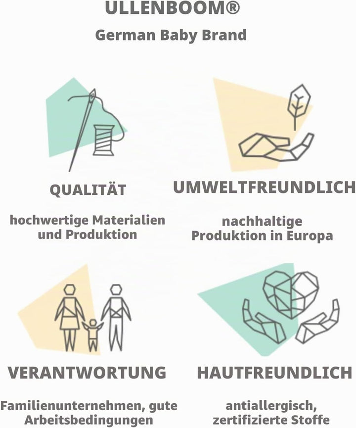 ULLENBOOM ® Windeltasche für unterwegs (Made in EU) - Wickeltasche für bis zu 3 Windeln, Feuchttüche
