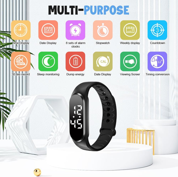 CEWROM Vibrationsalarm Erinnerung Uhr, Silent Vibrating Alarm Reminder Watch für Jungen/Mädchen, Wec