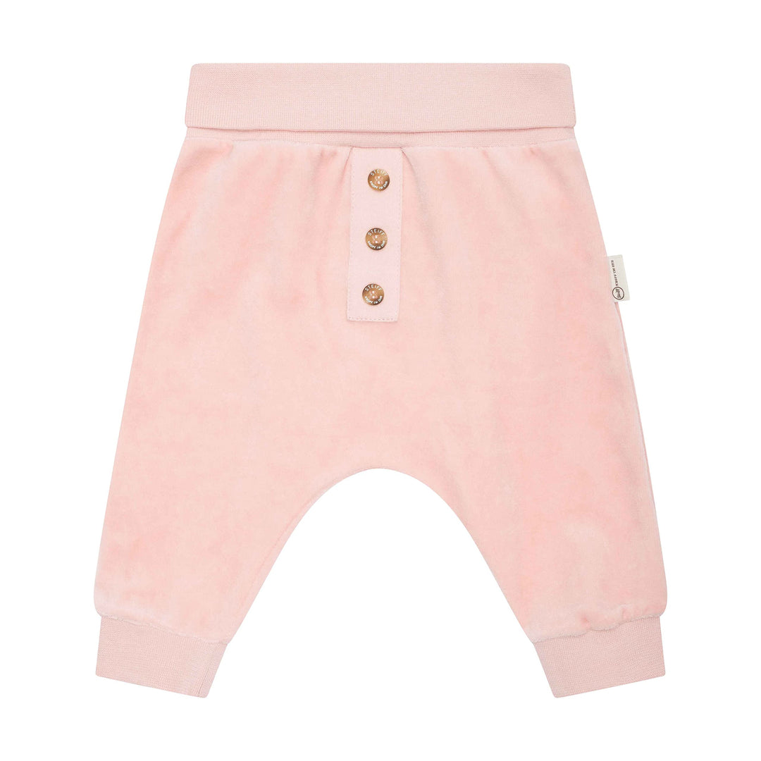 Steiff Unisex Baby Lässige Hose Basic Jogginghose mit Beinbündchen 50 Silver Pink, 50 Silver Pink