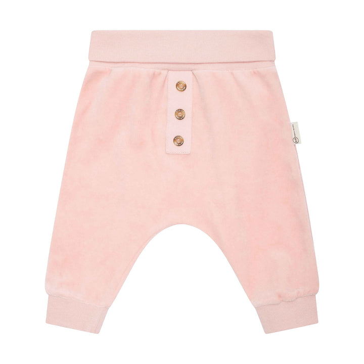 Steiff Unisex Baby Lässige Hose Basic Jogginghose mit Beinbündchen 50 Silver Pink, 50 Silver Pink
