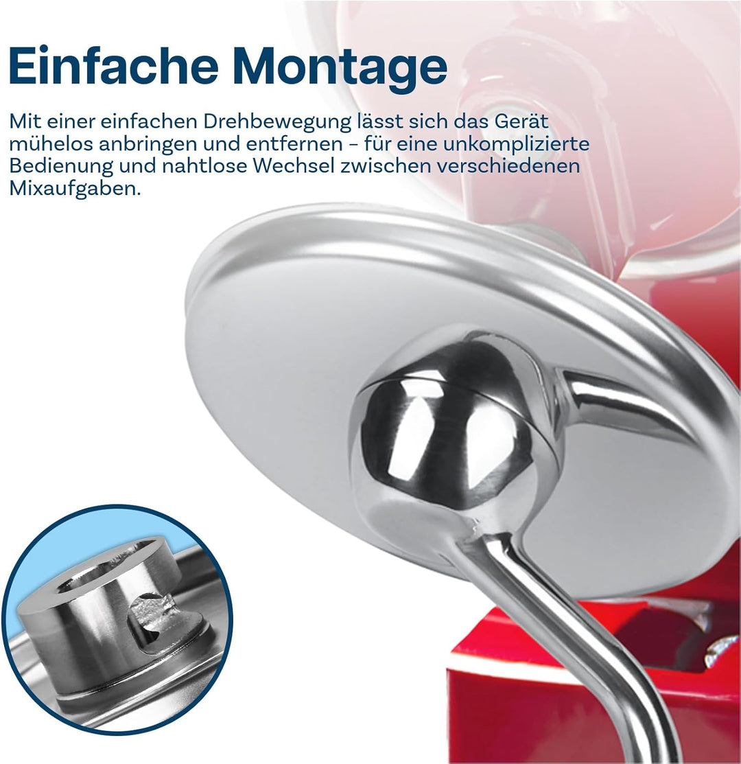 Edelstahl Knethaken K45DH für KitchenAid 4.5-5 Quart Kippkopf-Standmixer Artisan & Classic Serie von
