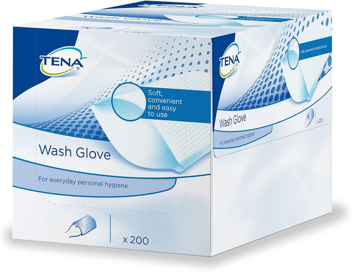 Waschhandschuh TENA Wash Glove unfoliert(6x200Stk), Wasch- und Handtücher
