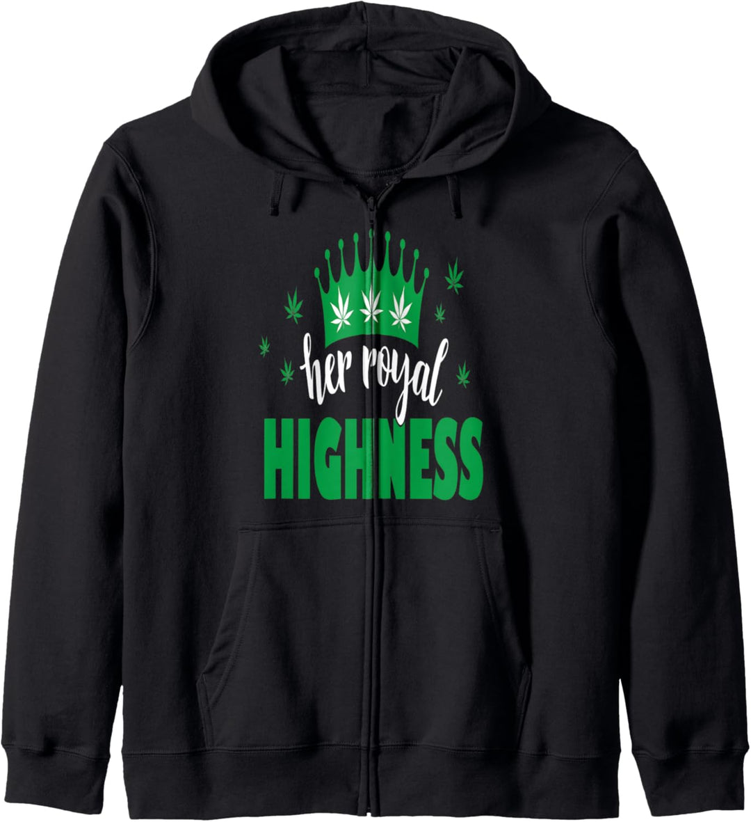 Marihuana Blatt Lustig Hochkommen Grunge Kapuzenjacke