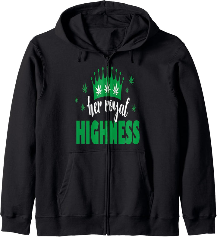 Marihuana Blatt Lustig Hochkommen Grunge Kapuzenjacke