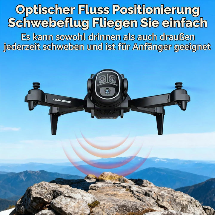 OBEST Drohne mit Kamera und VR Brille Faltbare Mini FPV Drone | Dual Kamera 2 Akkus, Start/Landung p
