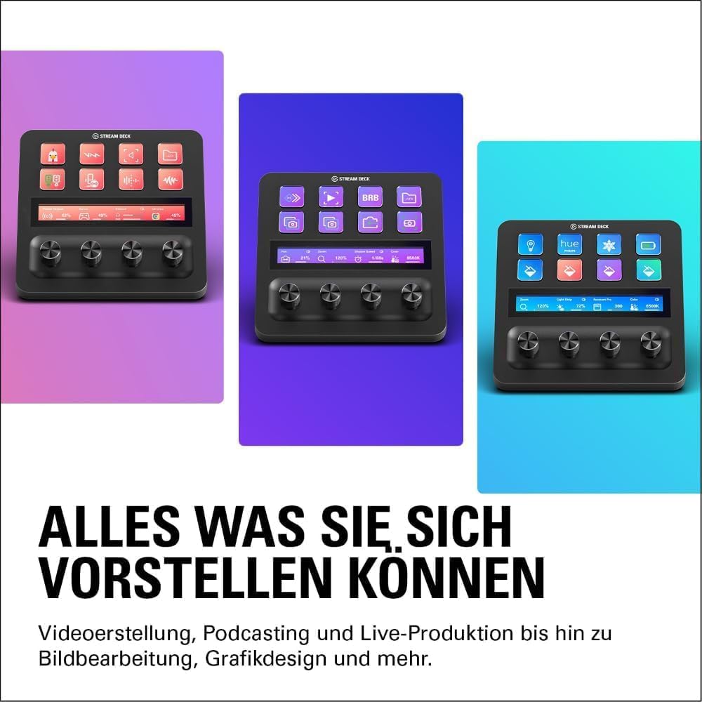 Elgato Audiomixing-Bundle - Audiomixer, Studio-Controller, Dynamisches XLR-Mikro für Podcasting, Str