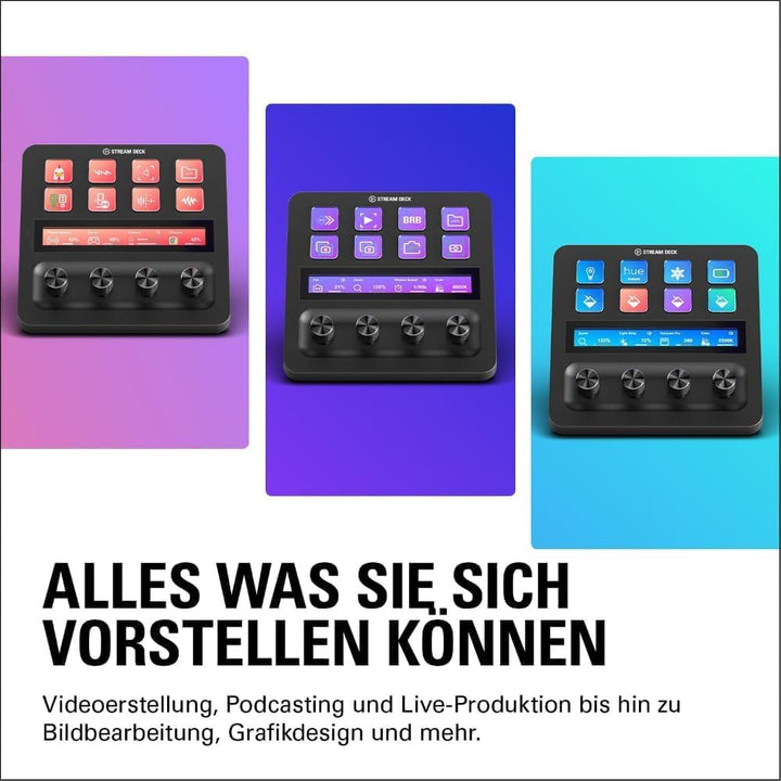 Elgato Audiomixing-Bundle - Audiomixer, Studio-Controller, Dynamisches XLR-Mikro für Podcasting, Str