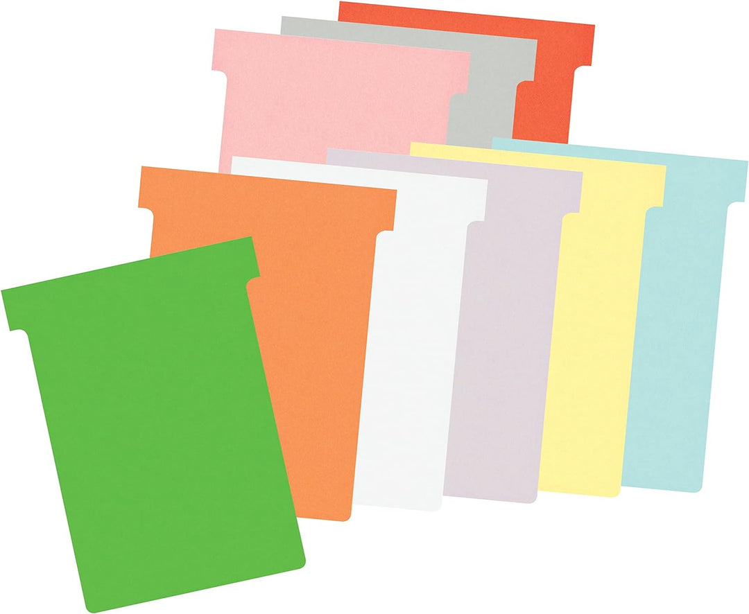Nobo T-Karten Wochenplanungs-Set, Wandmontage, Haftnotizen Set mit 8 Spalten &amp; 54 Slots, Grösse 3, e