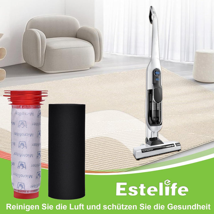 4 Set Ersatzfilter für Bosch Athlete 25.2V BCH6ZOOO Zoo'o ProAnimal Staubsauger, Stabfilter und Scha