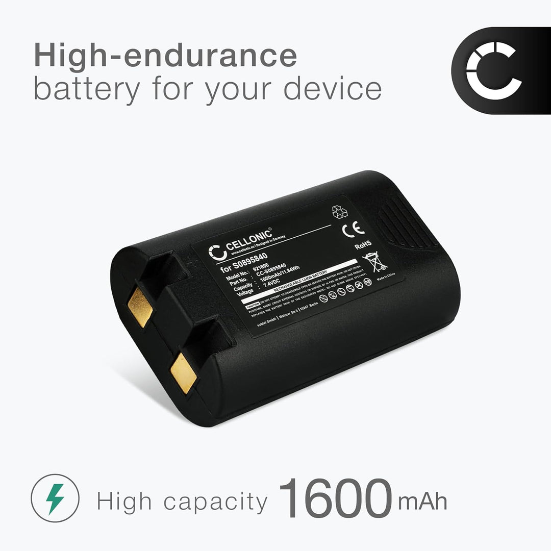 CELLONIC, Akku für Etikettendrucker kompatibel mit Dymo LabelManager 420P, 1759398, Rhino, 4200 (7.4