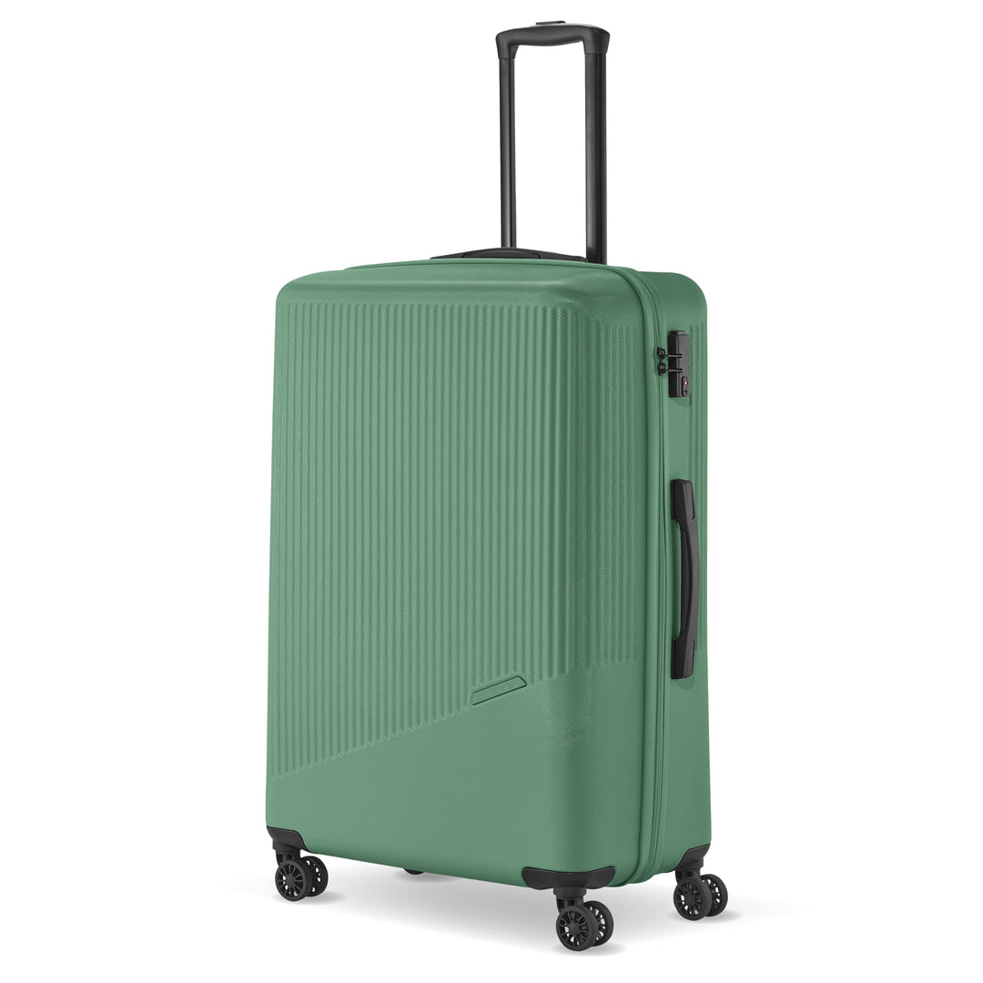 travelite 4-Rad Hartschalenkoffer gross 96 Liter, Gepäck Serie BALI: ABS Hartschalen Trolley mit TSA