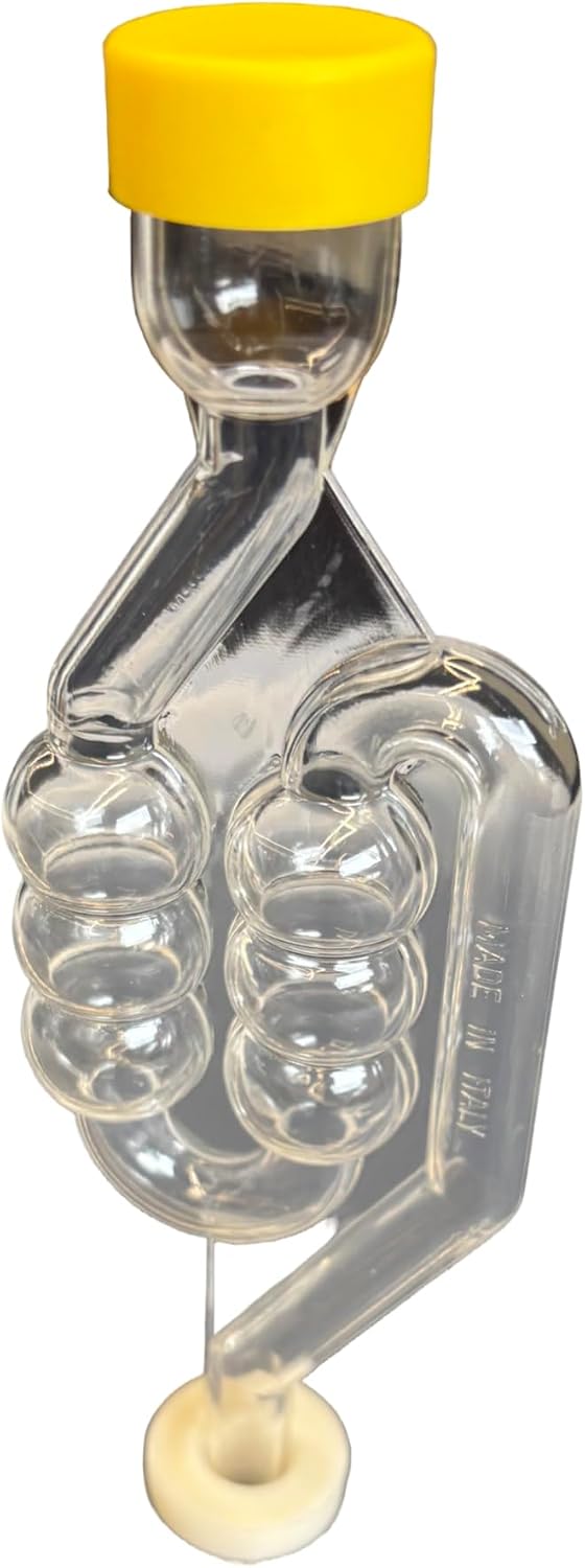 Gärbehälter 30L Fermentationsbehälter mit Gärröhrchen Deckel Dichtgummi Gäreimer Eimer für Bier Wein