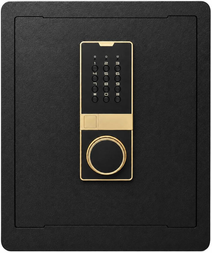 Safe Box, 45 cm High 1.4 Cubic Feet Home Office Safe with Built-in Safe Compartment, Security Cabine