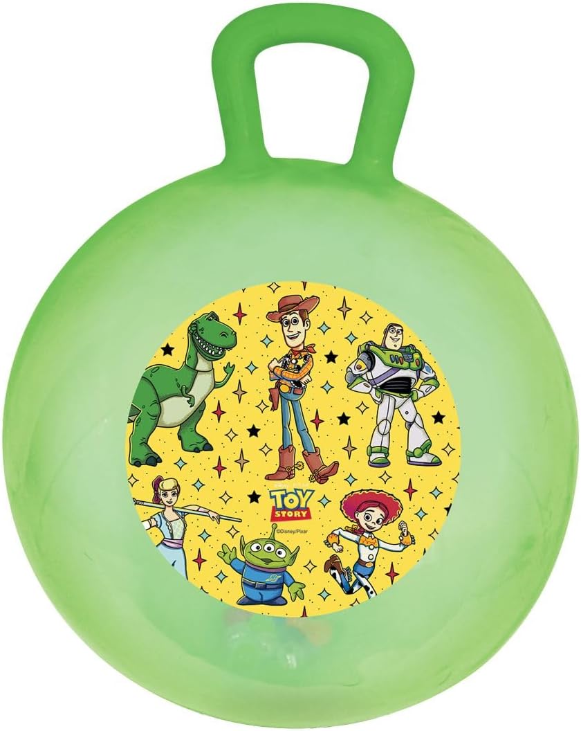 Lexibook, Disney Toy Story, Hüpfball mit Griff, Leuchteffekte, Grösse 45 cm, Pumpe inklusive, für Ki