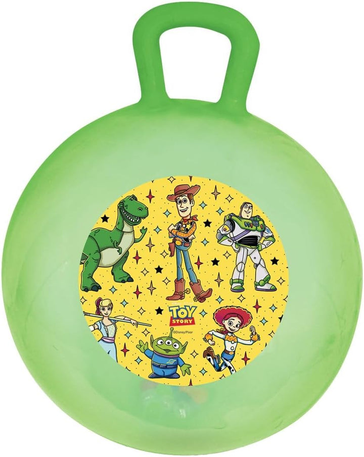 Lexibook, Disney Toy Story, Hüpfball mit Griff, Leuchteffekte, Grösse 45 cm, Pumpe inklusive, für Ki