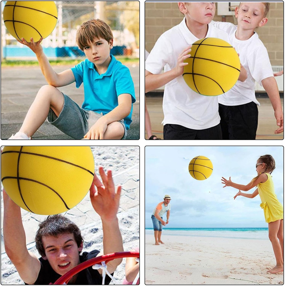 Generisch Leiser Basketball, leiser Indoor-Basketball, leiser Basketball-Dribbling im Innenbereich,