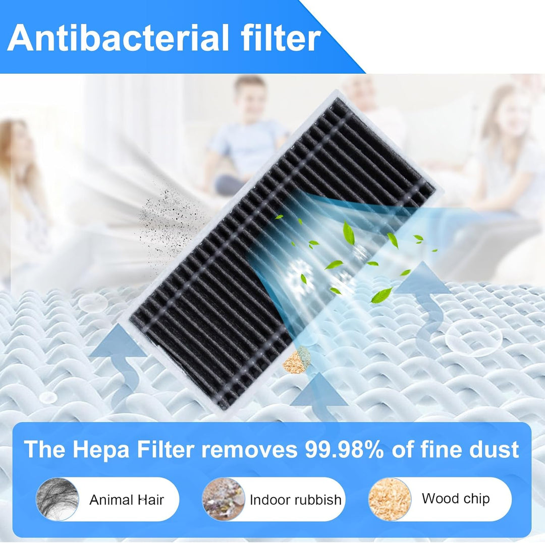 Zubehörset für Ecovacs Deebot T80S Omni / X9 Pro Omni / X11 Pro Omni Roboterstaubsauger Ersatz, 1 Ro