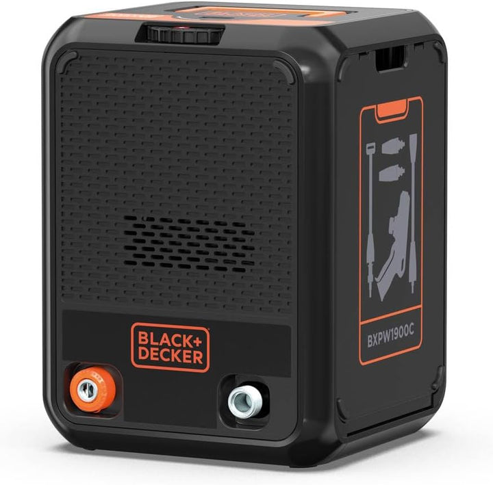 Black+Decker Hochdruckreiniger BXPW1900C, Kompakt, Hochdruck, für Auto und Aussenbereiche, max. Druc