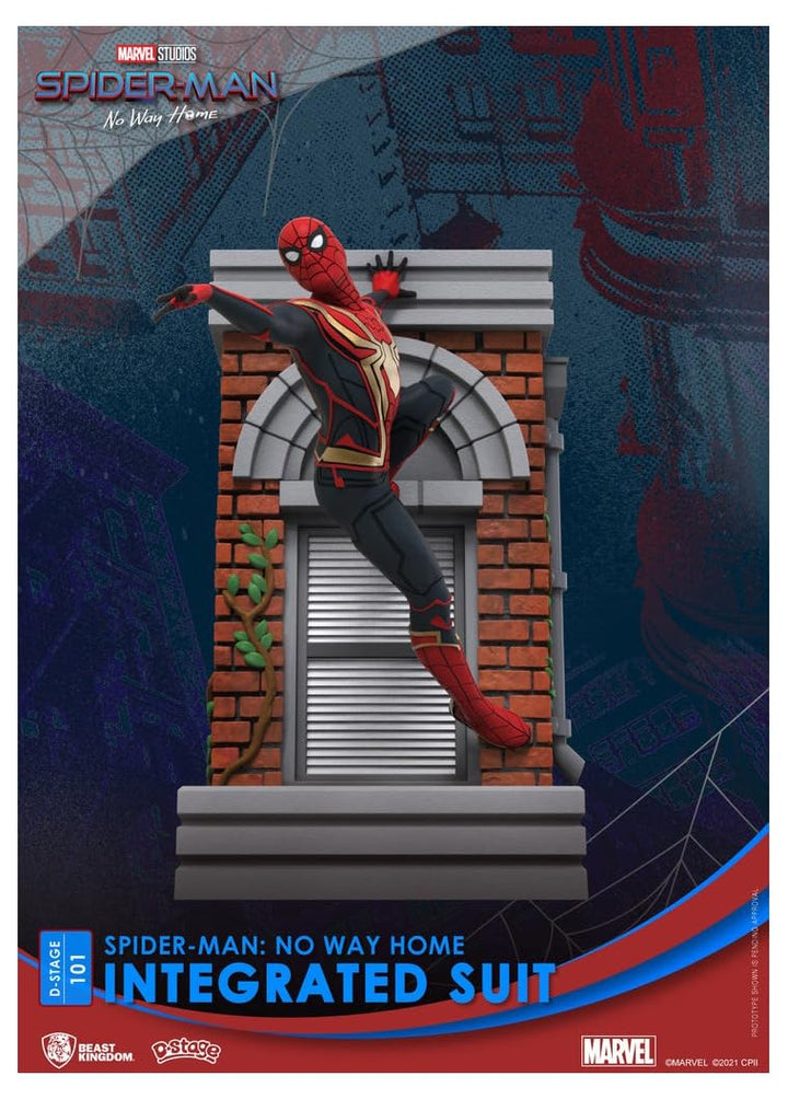 Beast Kingdom Marvel - Diorama-101 - Spider-Man : No Way Home - Integrierter Anzug