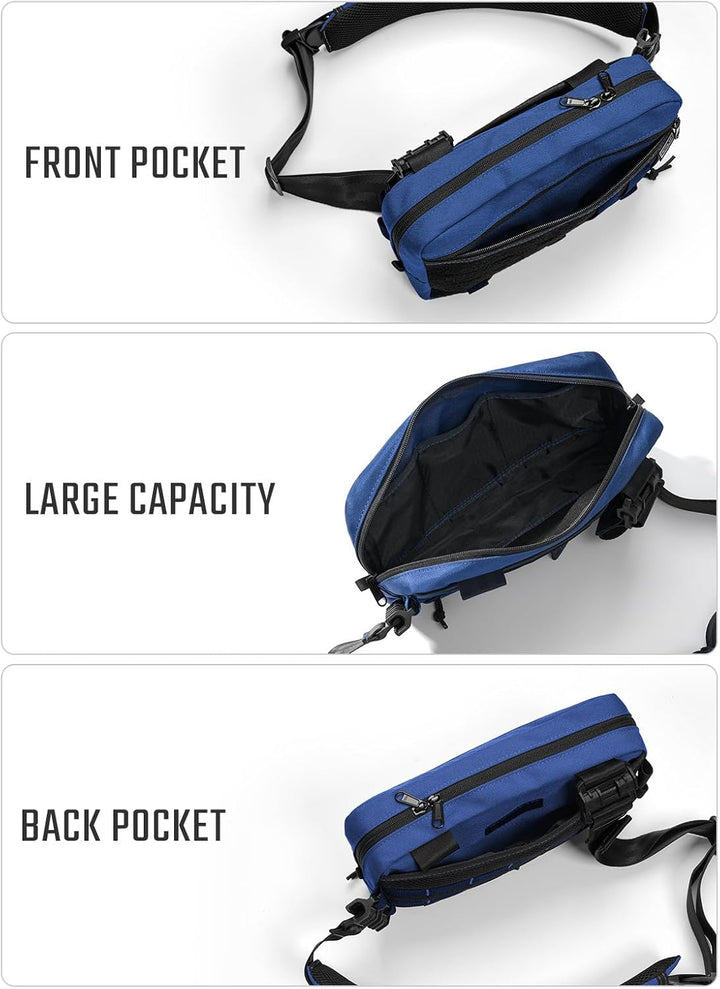 TACTICAL_GEEK Cache L3 EDC Leichter Sling Bag Chest Crossbody Bag für Herren Damen, Kompakt Bauchtas
