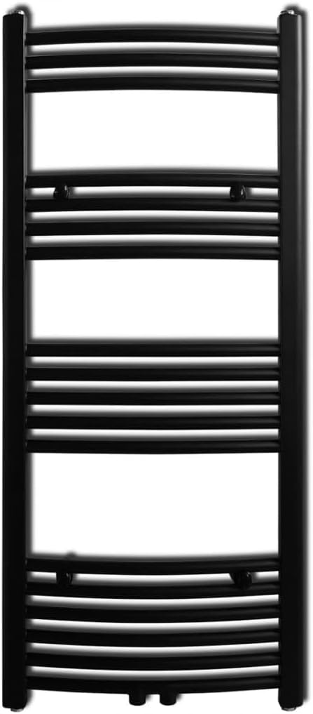 vidaXL Handtuchheizkörper Badheizkörper Handtuchheizer Badheizung 500 x 1160 mm 500 x 1160 mm Schwar