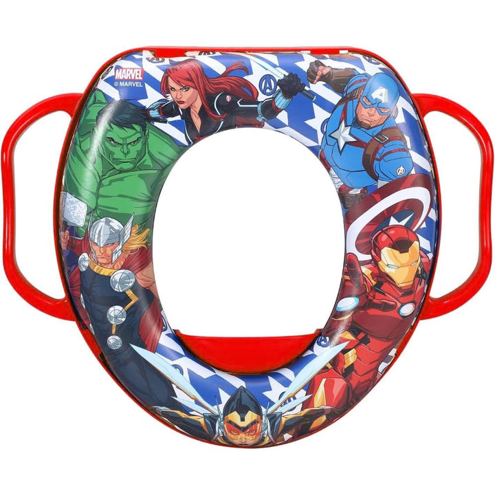 Marvel Avengers Toilettensitz für Kinder, universeller Toilettensitz mit Griffen, Avengers