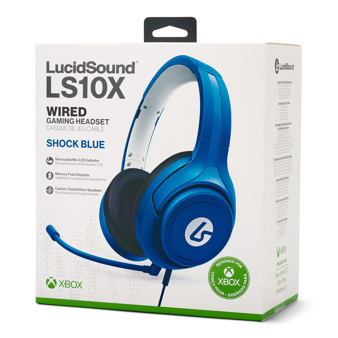 LucidSound LS10X Kabelgebundenes Gaming-Headset für Xbox Series X|S - Schockblau