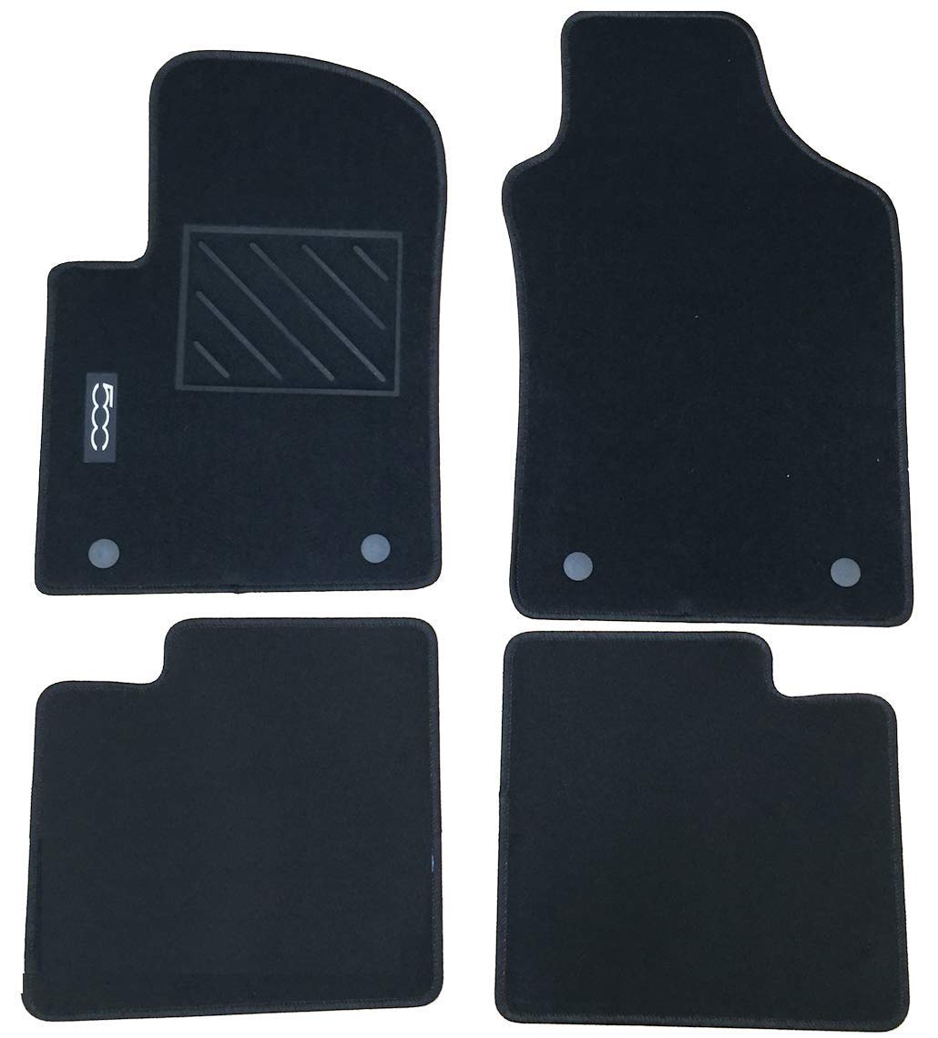 Fussmatten vorne und hinten, original, für Fiat, Fussmatten-Typ 2 + 2 Pins