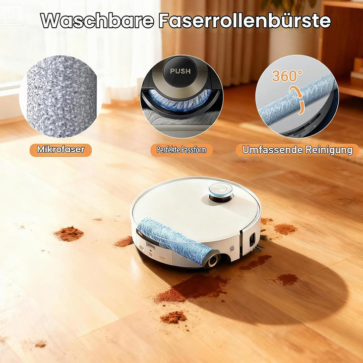 28 Stück Zubehör für Dreame Aqua10 Ultra Roller Complete Saugroboter | 2 Hauptbürsten, 2 Rollen Wisc