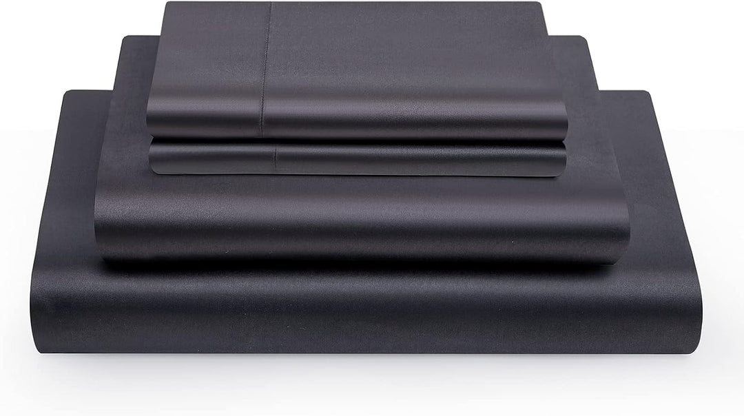 Vonty Satin-Bettlaken, Queen-Size-Grösse, seidig weiches Satin-Bettlaken-Set, 1 tiefes Spannbetttuch