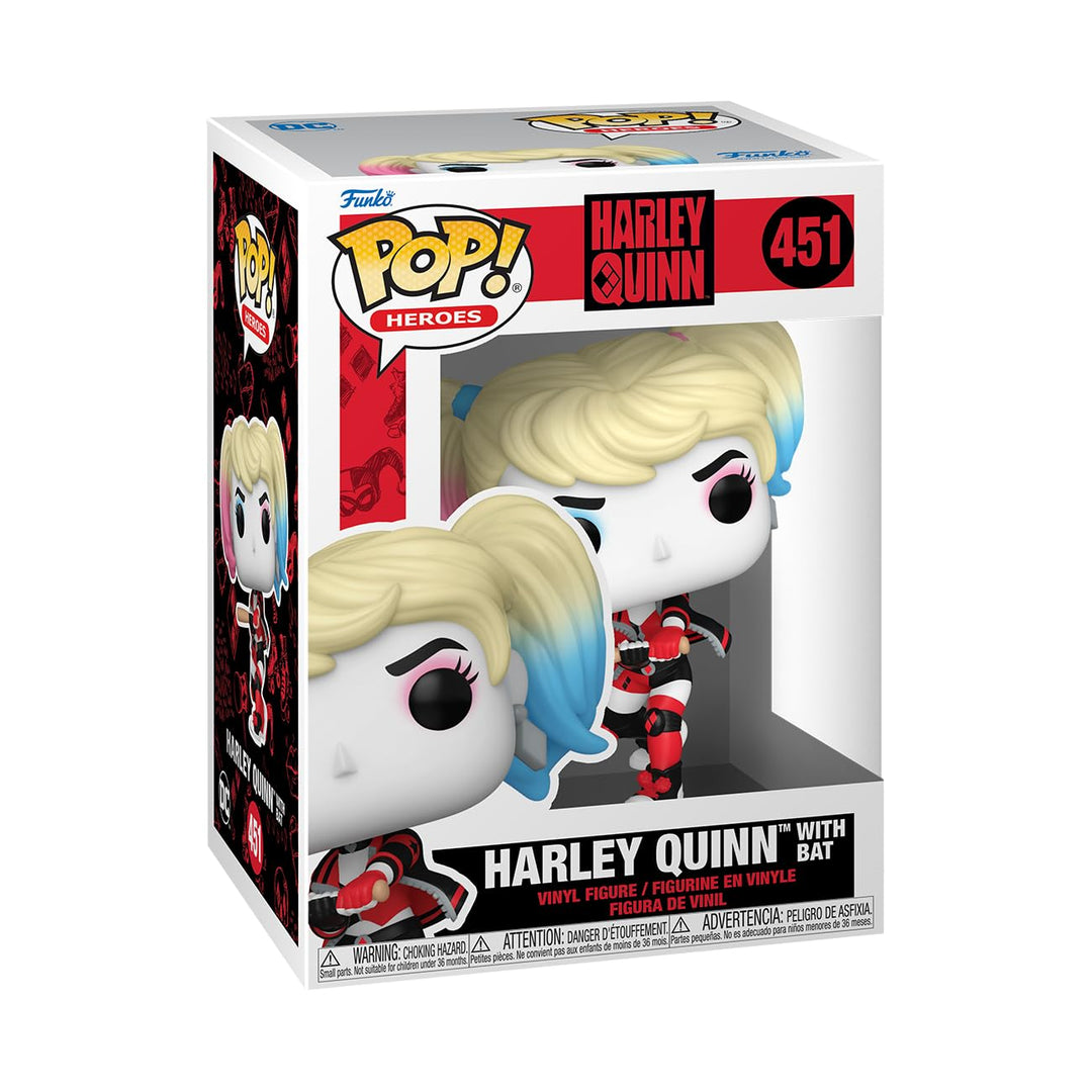 Funko Pop! Heroes: DC - Harley Quinn mit Bat - Vinyl-Sammelfigur - Geschenkidee - Offizielle Handels