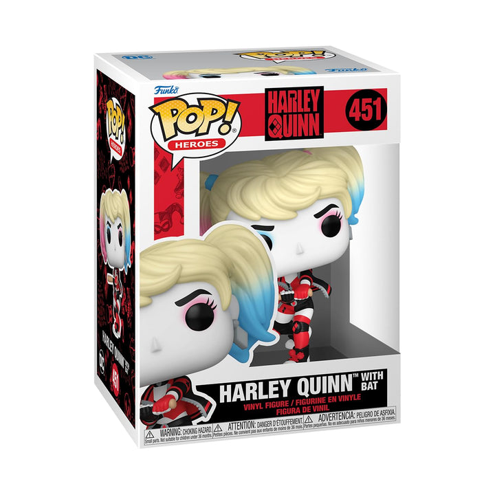 Funko Pop! Heroes: DC - Harley Quinn mit Bat - Vinyl-Sammelfigur - Geschenkidee - Offizielle Handels