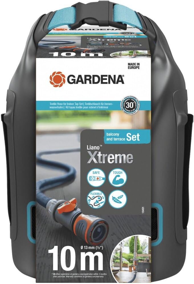 Set Display Manguera Textil Liano™ Xtreme 10 m Con Conector de Grifo de Interior