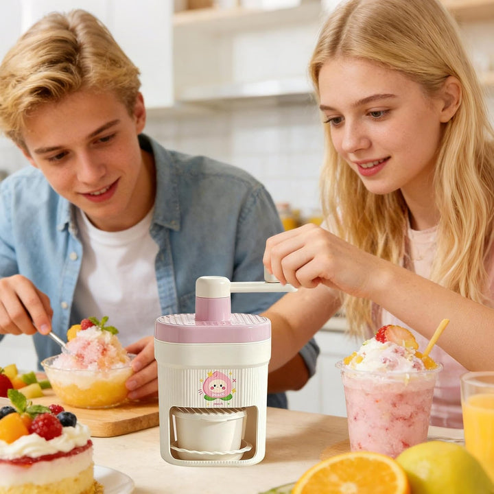 Eiszerkleinerer für Zuhause, Handkurbel, tragbar, drehbar – Maschine für Crushed Ice Crush, für Marg