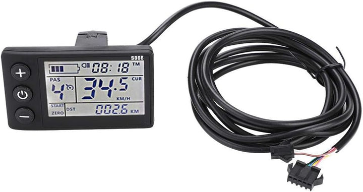 Vikye E-Bike Brushless Controller, wasserdichtes LCD-Display Elektro-Fahrradroller Motor Controller