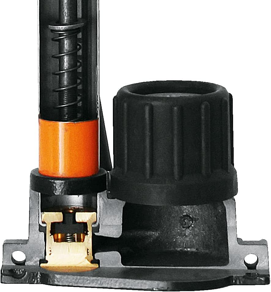 SKS GERMANY RENNKOMPRESSOR E.V.A. Standpumpe (Luftpumpe für alle Ventilarten, Präzisions-Manometer,